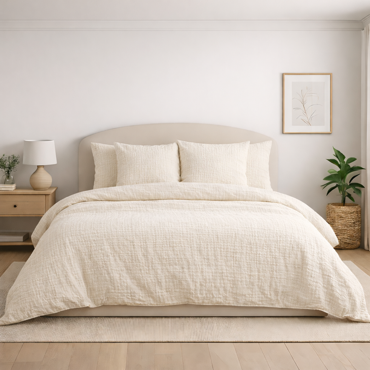 Housses de couette en gaze de coton