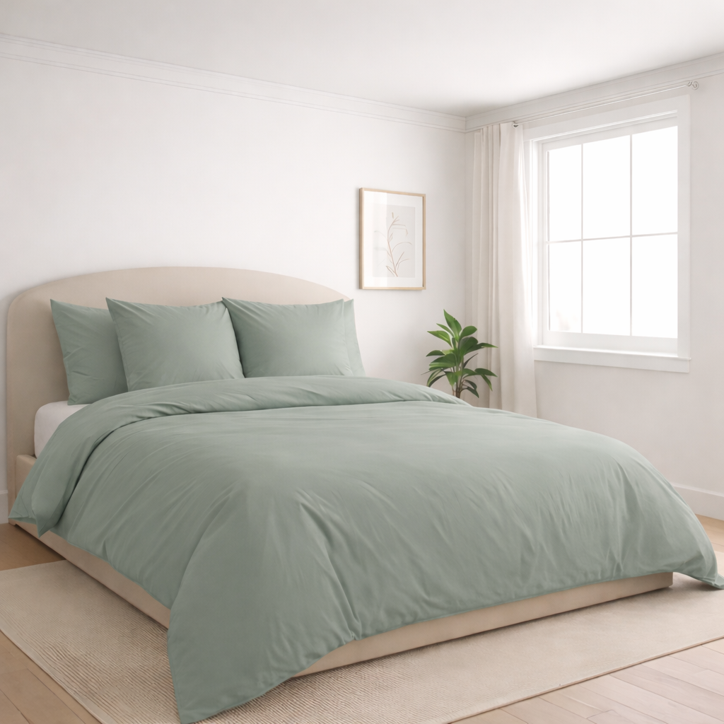 Housse de couette en percale de coton Agave