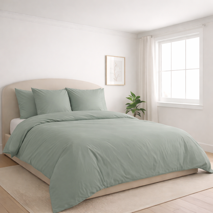 Housse de couette en percale de coton Agave