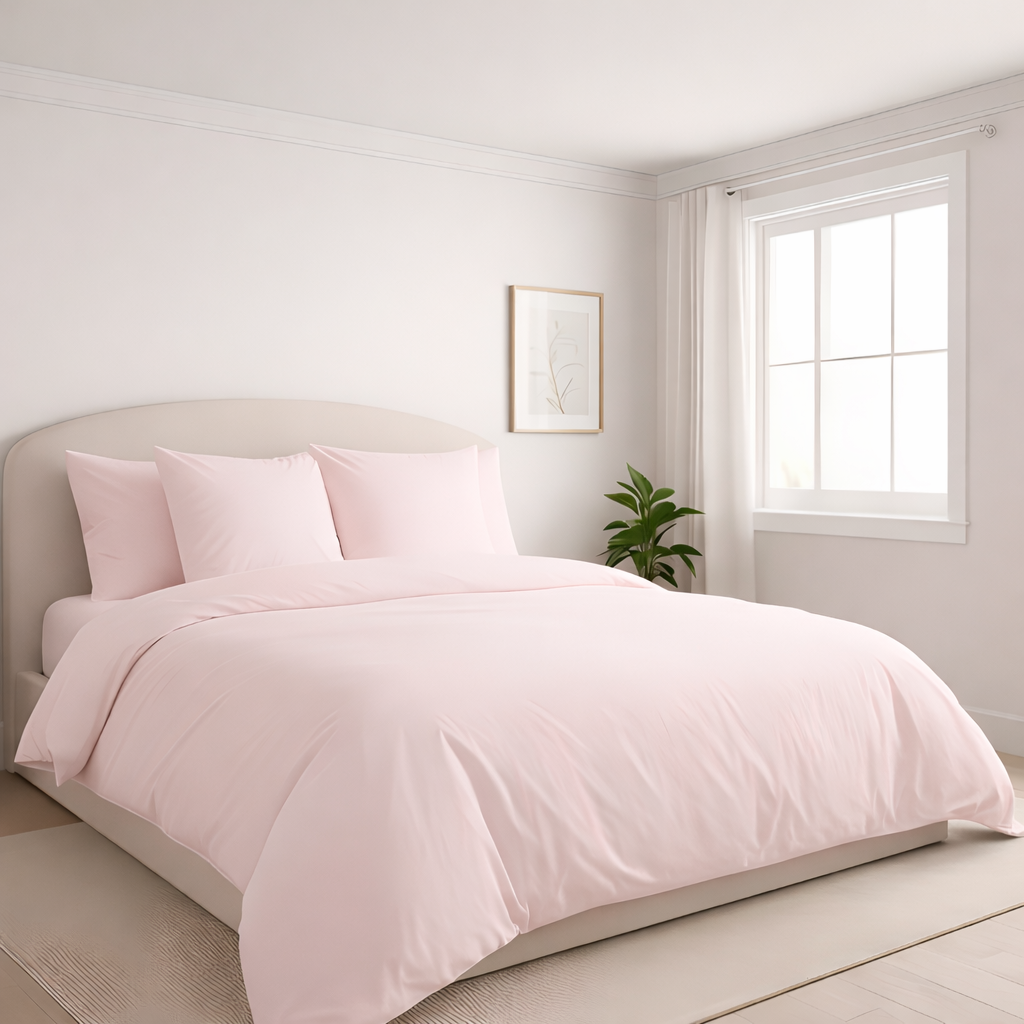 Housse de couette en percale de coton Perle de Rosée