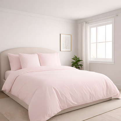 Housse de couette en percale de coton Perle de Rosée