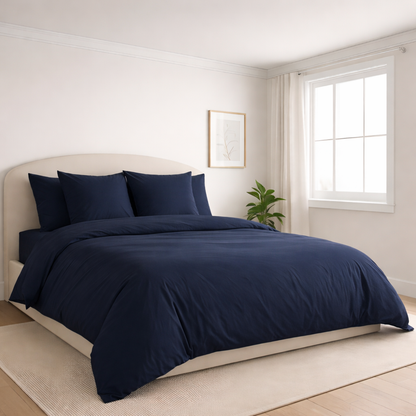 Housse de couette en percale de coton Atlantic