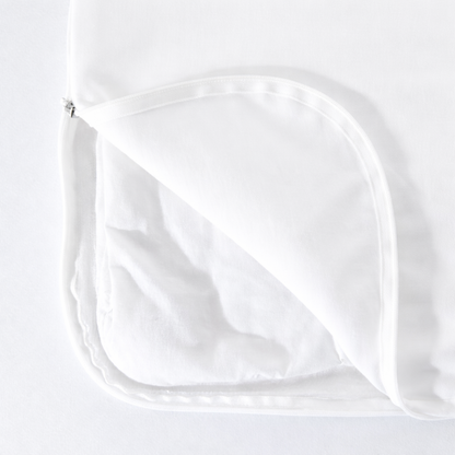 Housse de couette en percale de coton Blanc Pur