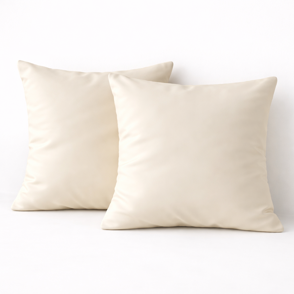 Housse de couette en percale de coton Blanc Cassé