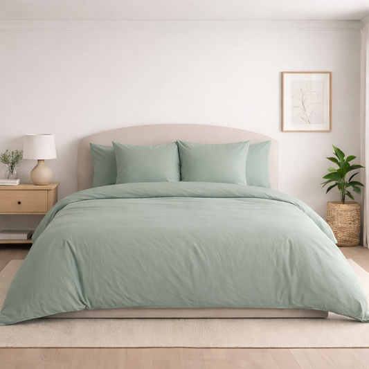 Housse de couette en percale de coton Agave