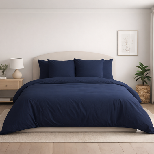 Housse de couette en percale de coton Atlantic