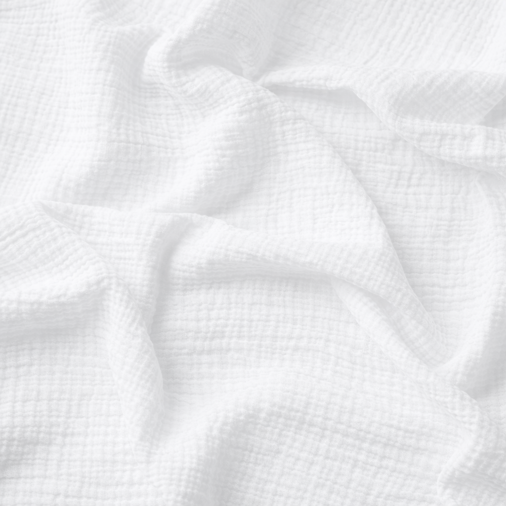 Housse de couette en gaze de coton Blanc Pur